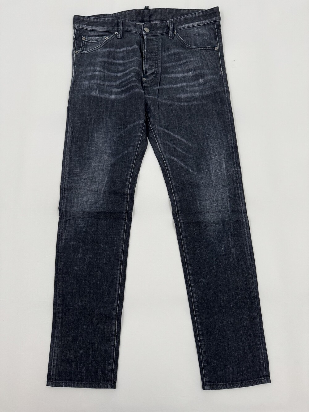 DSQUARED2 Jeans Mens 52 Black Cool Guy Jean Made in Italy Distressed Denim